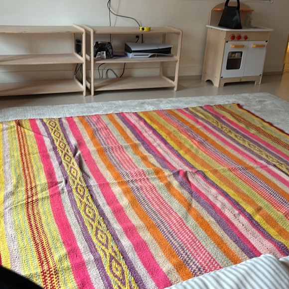 Authentic Peruvian vintage wool rug - Picture 3 of 8